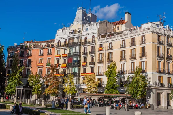 Madrid Španělsko Října 2017 Budovy Náměstí Plaza Oriente Madridu — Stock fotografie