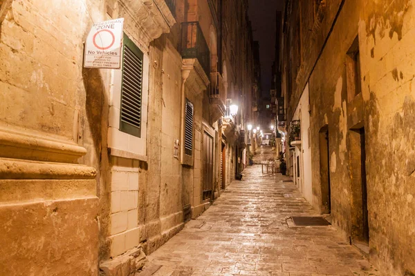 Tipica Stradina Valletta Capitale Malta — Foto Stock