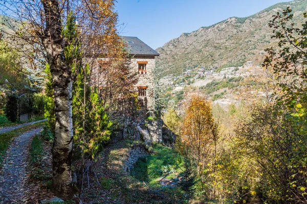 Casa Pedra Rural Andorra — Fotografia de Stock