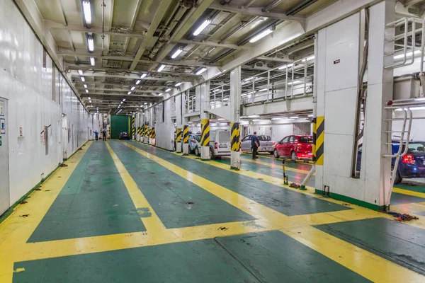 Cirkewwa Malta Noviembre 2017 Interior Del Ferry Desde Cirkewwa Isla —  Fotos de Stock