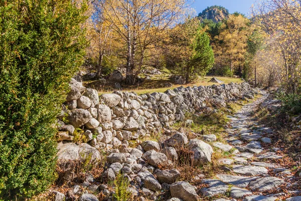 Caminhos Pedra Madriu Perafita Claror Valley Andorra — Fotografia de Stock