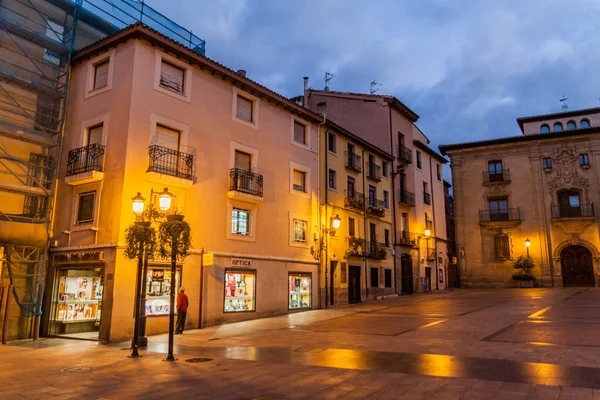 Logrono Espanha Outubro 2017 Noite Praça San Agustin Logrono — Fotografia de Stock