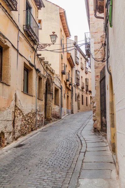 Rua Estreita Cidade Velha Segóvia Espanha — Fotografia de Stock