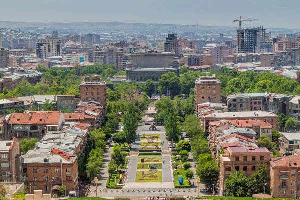 Jerevan Armenien Juli 2017 Flygfoto Över Jerevan Från Kaskadkomplexet Armenien — Stockfoto