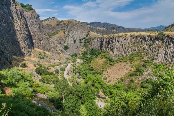 Widok Garni Wąwóz Armenii — Zdjęcie stockowe