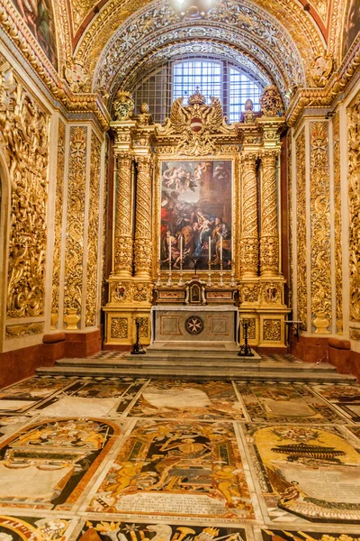 Valletta Malta November 2017 Interior John Cathedral Valletta Malta — Stockfoto