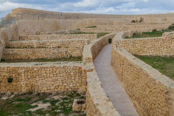 Ruinas Ciudadela Ciudadela Victoria Isla Gozo Malta — Foto de Stock
