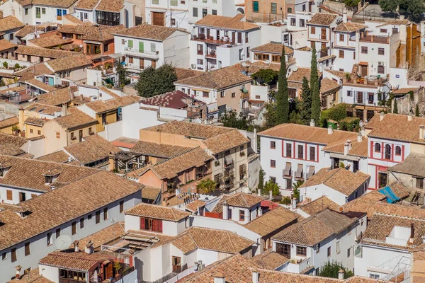 Albaycin Granada Spanya Daki Evleri — Stok fotoğraf
