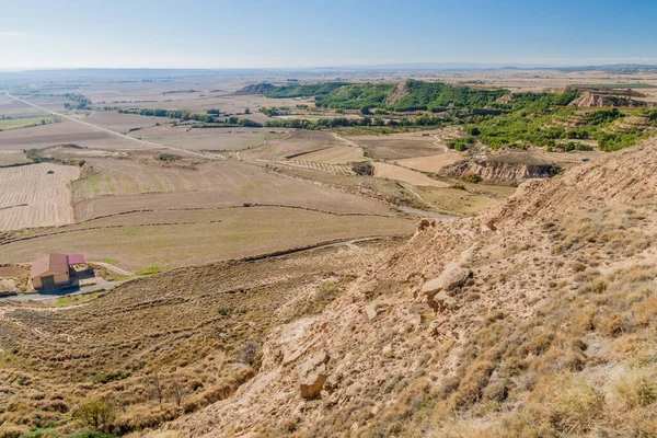 Landscape Bolea Village Aragon Province Spain — Stock Photo, Image