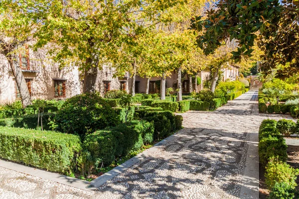 Garden Alhambra Granada Spain — Stock Photo, Image