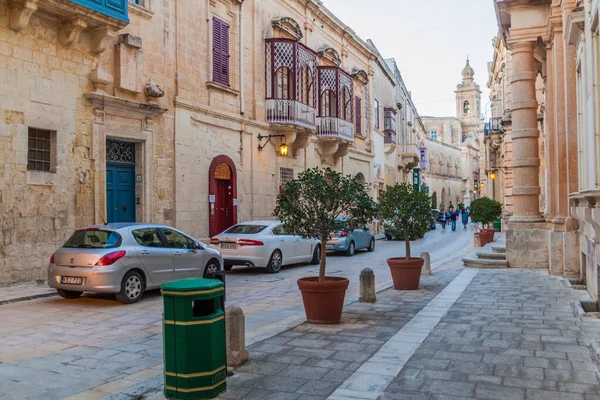 Mdina Malta Kasım 2017 Malta Nın Kuzeyindeki Müstahkem Mdina Şehrinde — Stok fotoğraf