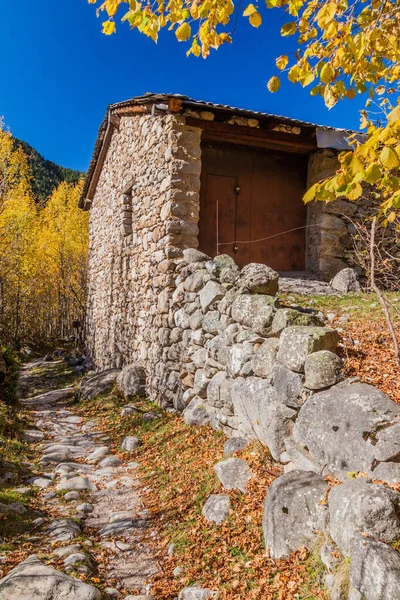 Stenen Huis Madriu Perafita Claror Valley Andorra — Stockfoto