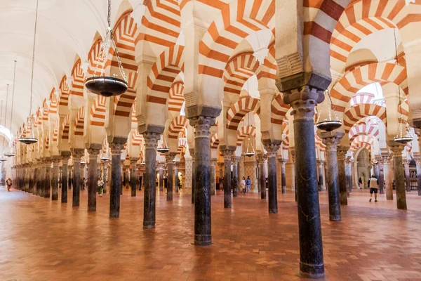 Cordoba Spanien November 2017 Innenraum Der Moschee Von Cordoba Spanien — Stockfoto