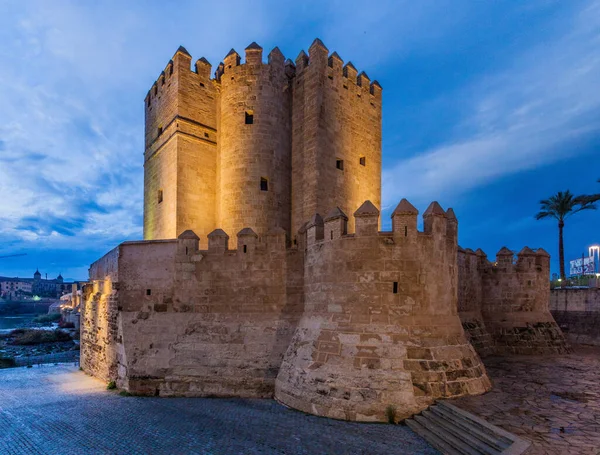 Torre Calahorra Tornet Vid Slutet Den Romerska Bron Cordoba Spanien — Stockfoto