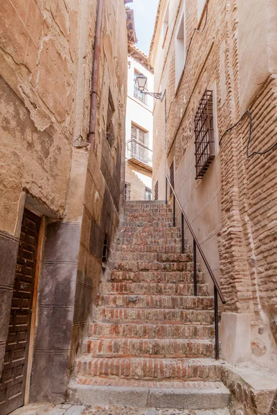 Smalle Trap Het Oude Centrum Van Toledo Spanje — Stockfoto