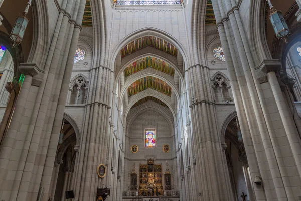 Madrid Spanien Oktober 2017 Innenraum Der Almudena Kathedrale Madrid Spanien — Stockfoto