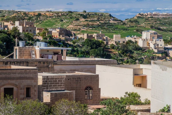 Häuser Des Xaghra Dorfes Auf Der Insel Gozo Malta — Stockfoto