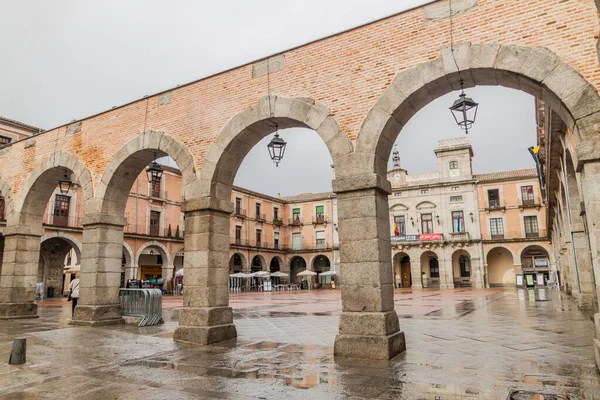 Avila Španělsko Října 2017 Náměstí Plaza Mercado Chico Plaza Mayor — Stock fotografie