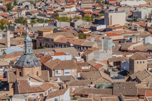 Luchtfoto Van Consuegra Dorp Spanje — Stockfoto