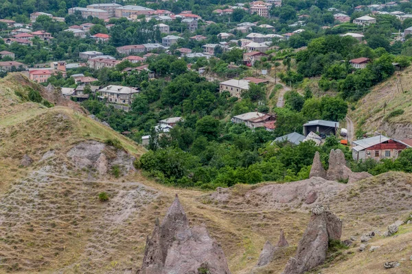 Paesaggio Roccioso Vicino Alla Città Goris Armenia — Foto Stock