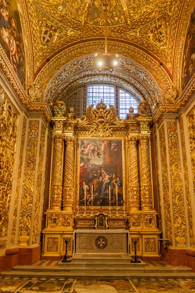 Valletta Malta November 2017 Interior John Cathedral Valletta Malta — Stockfoto