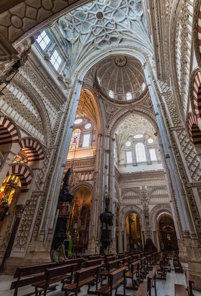 Kordoba Hiszpania Listopada 2017 Wnętrze Mosquecacathedral Cordoba Hiszpania — Zdjęcie stockowe