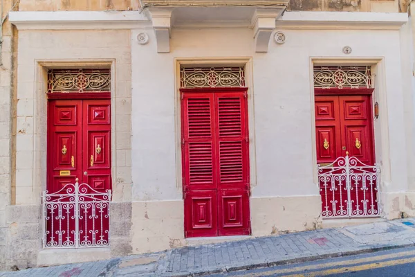 Casa Típica Ciudad Birgu Malta — Foto de Stock