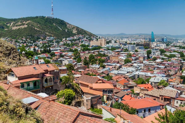 Aerial View Old Town Tbilisi Georgia — Stock Photo, Image