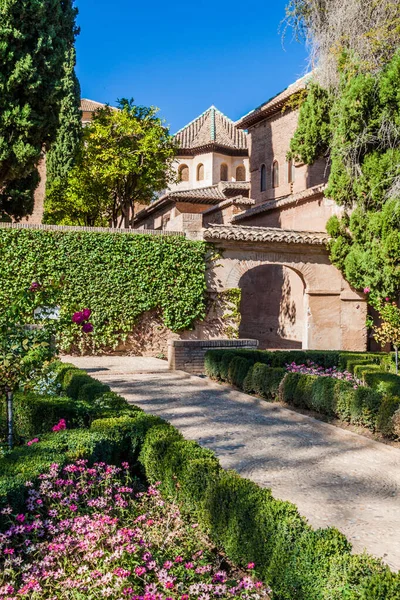 Garden Alhambra Granada Spain — Stock Photo, Image