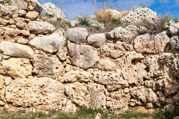 Complesso Templare Megalitico Ggantija Vicino Villaggio Xaghra Sull Isola Gozo — Foto Stock