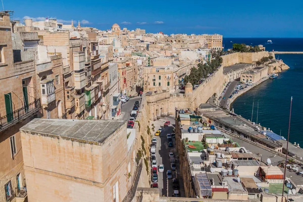 Utsikt Över Valletta Huvudstad Malta — Stockfoto