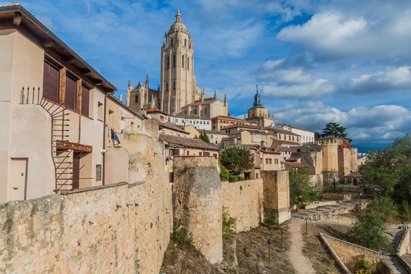 Pohled Staré Město Segovii Španělsko — Stock fotografie