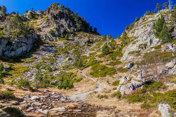 Landscape Parc Natural Comunal Les Valls Del Comapedrosa National Park — стокове фото