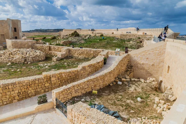 Victoria Malta Noviembre 2017 Ruinas Ciudadela Ciudadela Victoria Isla Gozo —  Fotos de Stock