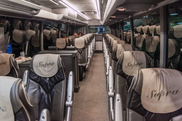 Barcelona Spagna Ottobre 2017 Interno Autobus Classe Supra Della Società — Foto Stock