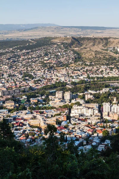 Luftaufnahme Von Tiflis Der Hauptstadt Georgiens — Stockfoto