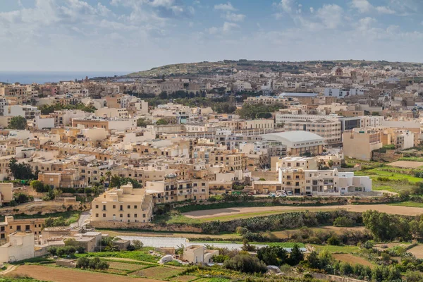 Вид Город Виктория Остров Гоцо Мальта — стоковое фото