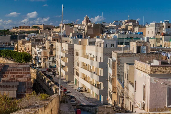 Skyline Van Senglea Stad Malta — Stockfoto