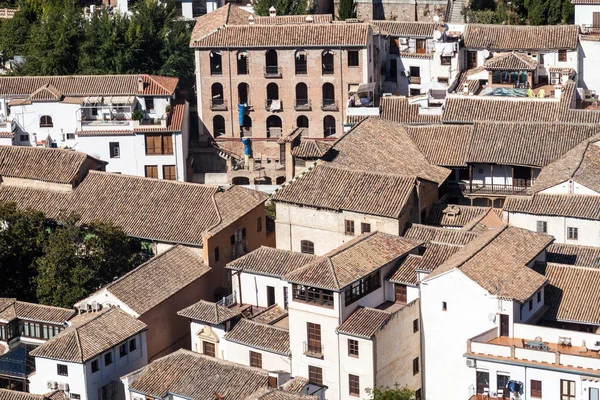 Luchtfoto Van Granada Spanje — Stockfoto