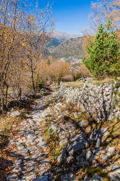 Kamenná Stezka Údolí Madriu Perafita Claror Andorra — Stock fotografie