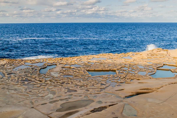 Ollas Sal Isla Gozo Malta — Foto de Stock