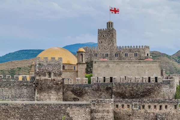 Fortaleza Del Castillo Rabati Con Mezquita Ahmadiyya Ciudad Akhaltsikhe Georgia — Foto de Stock