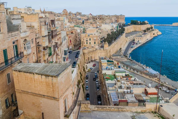 Utsikt Över Valletta Huvudstad Malta — Stockfoto