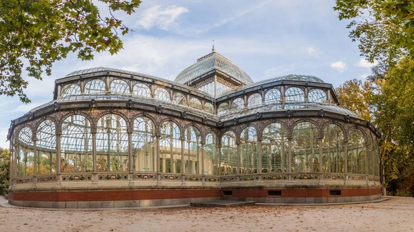 Palacio Cristal Parque Del Retiro Madrid España — Foto de Stock