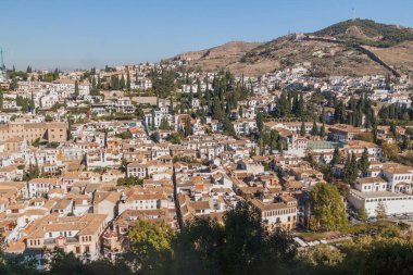 Granada, İspanya 'nın hava manzarası