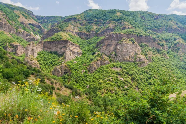 Paisaje Cerca Del Monasterio Geghard Armenia — Foto de Stock