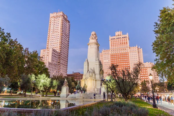 Madrid España Octubre 2017 Edificios Torre Madrid Edificio Espana Madrid —  Fotos de Stock