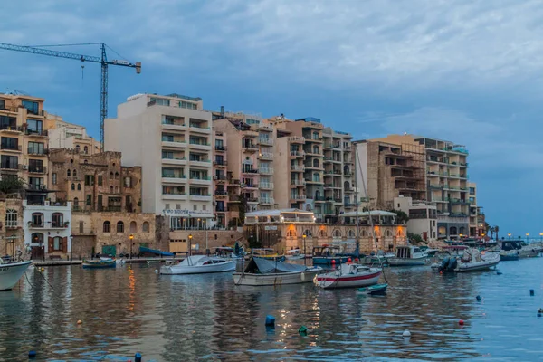 San Giljan Aan Waterkant Van Malta — Stockfoto