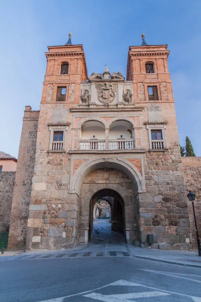 Widok Bramę Puerta Del Cambron Toledo Hiszpania — Zdjęcie stockowe