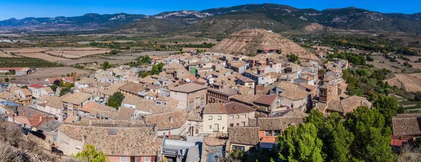 Uitzicht Het Dorp Bolea Provincie Aragon Spanje — Stockfoto